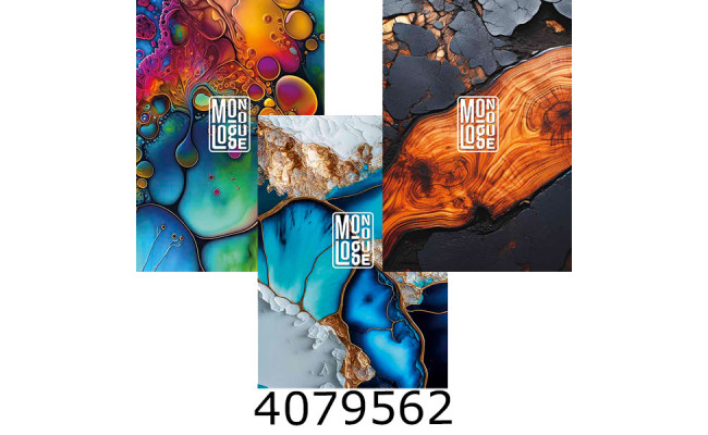 Блокнот А6 50 арк. кл. Школярик білий блок 60г/м2 картон (10/240) A6-GB-050-832K