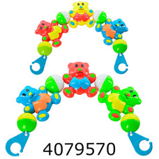 Брязкальце розтяжка на ліжко/візочок Ведмедики 2 види в кульку (144/288) 6352B