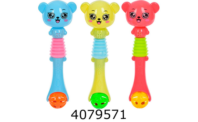 Брязкальце Ведмедикпискавка 3 види в кульку (288) 650A-15