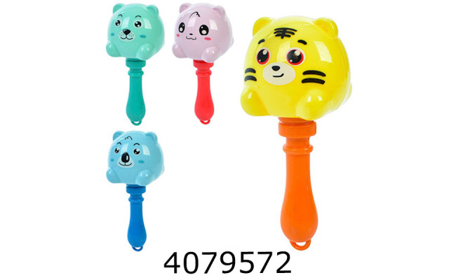 Брязкальце тварини звук 4 види в кульку (300) XY889-7