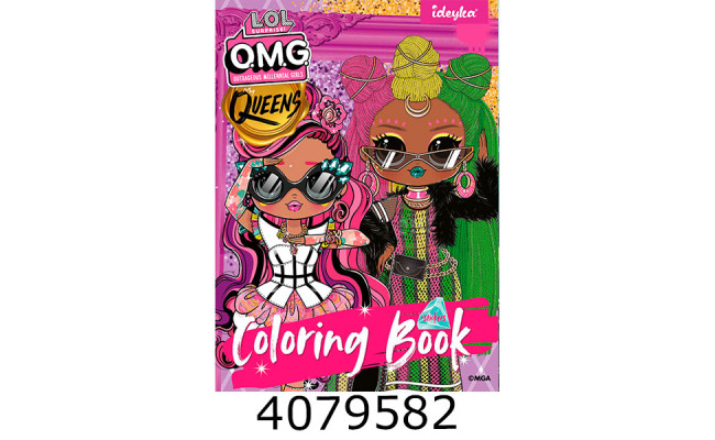 Розмальовка  А4 зі стікерами L.O.L O.M.G. Queens2 Ідейка LCB15