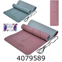 Килимок для йоги 6мм 183*61см двокольоровий (12) MS 0613-29