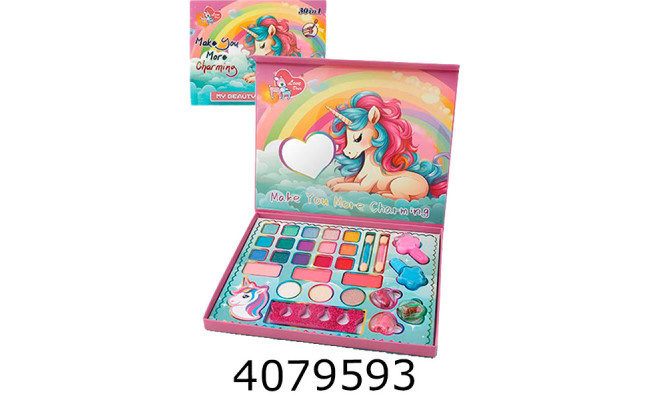 Косметика єдиноріг в коробці тіні рум'янанабір для манікюру 24*19*2см (54) LK28585