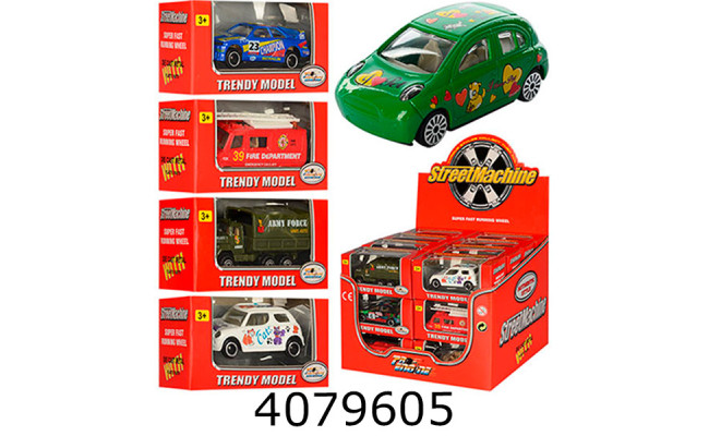 Машинка метал. 24 види 22-17-18см (192/24) PT 602