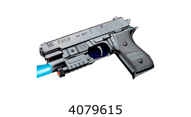 Пістолет пулі в кульку +лазер 18см (72) K2118-G