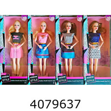 Лялька Барбі 4 види короб. 12*5см (60/120) 1112