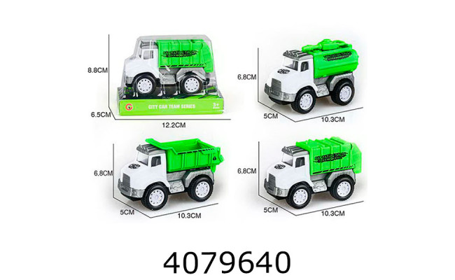 Машинка Міські служби  3 види 12*6*8 (120/240) 9841F