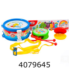 Муз. Інструменти бубон барабан костаньети в кульку 21см (72/144) 368-8