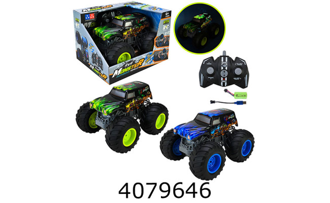 Машина перевертиш р/у акум в коробці 2 кольори 27*22*19см (9) UD2803A