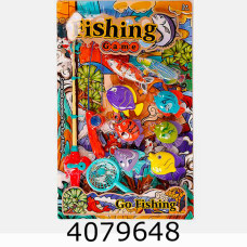 Риболовля 2 вудки 8 рибок+ сачок в коробці 39*7*25см (18/36) 1152