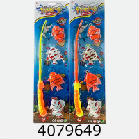 Риболовля  1вудочка 2 види 4 рибки на листі 15*3*52 (72/144) 2202