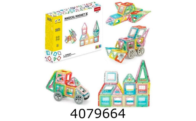 Конструктор магнетик 55дет.в коробці 34*5*24 (9/18) X1224