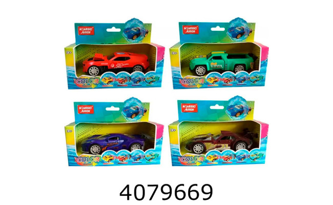 Машинка метал. 4 види міняє колір 16*12*7 (48) XY523B
