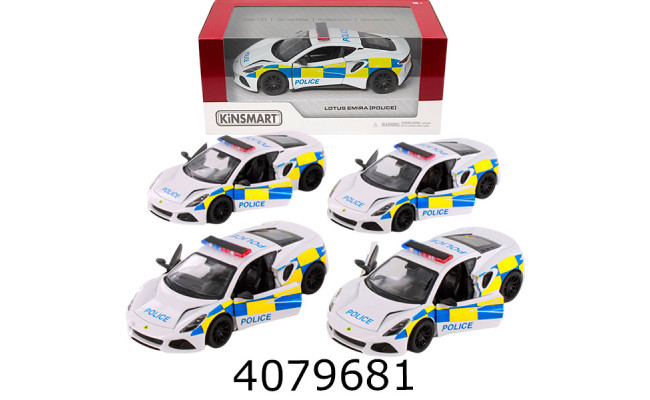 Машинка метал. Kinsmart Lotus Emire Police (24/96) 5441WP