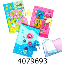 Блокнот дитячий на ключику Leader 10*155 320К- ZXM 360043/26015/26012 Імп. 115000Л