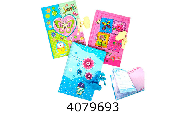 Блокнот дитячий на ключику Leader 10*155 320К- ZXM 360043/26015/26012 Імп. 115000Л