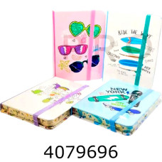 Блокнот А6 144 арк. кл. на резинці Leader 14*9см асорт. Red Umbrella ( NC6037) (24) NC6037