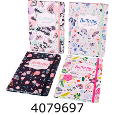 Блокнот А6 144 арк. кл. на резинці Leader 14*9см асорт. Red Umbrella ( NC6049) (24) NC6049