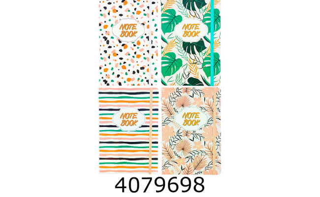 Блокнот А6 144 арк. кл. на резинці Leader 14*9см асорт. Red Umbrella ( NC6051) (24) NC6051