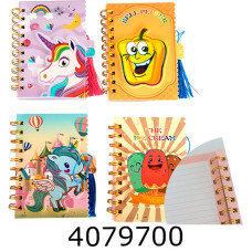 Блокнот на спір. збоку 9*14см 58 арк. кл. Leader JF-30  Імп (12/480) 117834Л