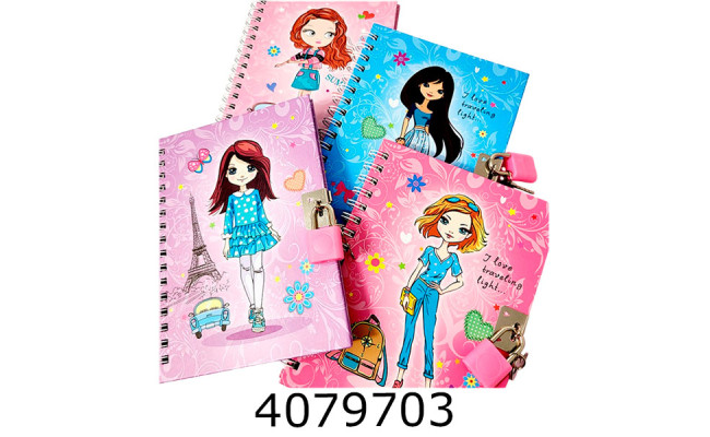 Блокнот дитячий на ключику Leader А6 45арк.кліт. на пружині  64948 74-7 Імп 117850Л