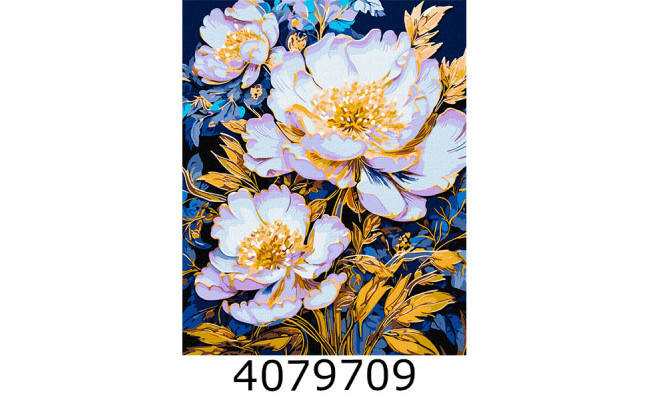 Картина по номерам 40*50см квіти 