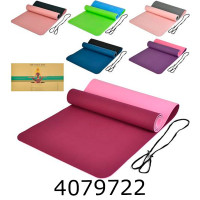 Килимок для йоги 6мм 183*61см двокольоровий  (12) MS 0613-30