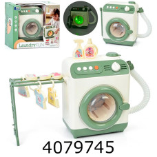 Пральна машина муз. світ. крутися барабан ллється вода сушарка + аксесуари 27*24*12см (18) C21