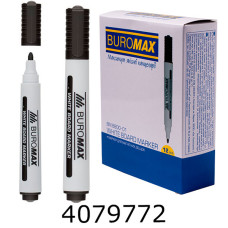 Маркер сухостир. Buromax. 2-4мм чорний (12) BM.8800-01