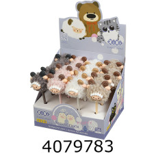 Ручка кульк. ZiBi Fluffy Lamb 07 мм синя (16) ZB.2022