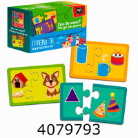 Гра Знайди пару. Хто де живе? На що схоже? Vladi Toys (15) VT5003-03