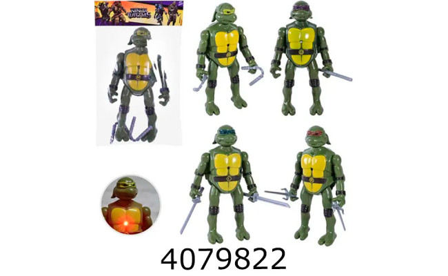Герої Черепашки ніндзя мікс 4 види в кульку 10*4*22см (165/330) SG019-1K