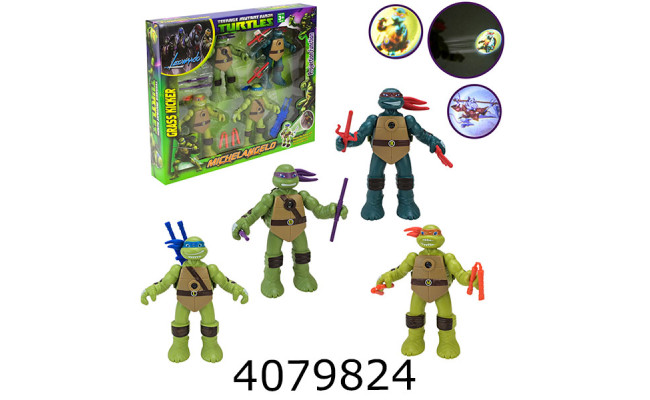 Герої Черепашки ніндзя 4 шт. в коробці 39*6*33 (18/36) 0812-1