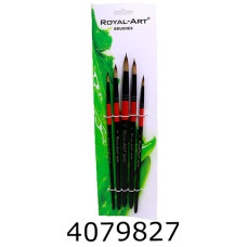 Пензлі в наборі 5шт. Royal Art нейлон круглі (12345) (RA-2622) (RA385 (K1953) (24) 385RA