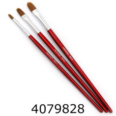 Пензлі в наборі 3шт. J.Otten нейлон плоскі (RA-7689) (20) 7689-RA