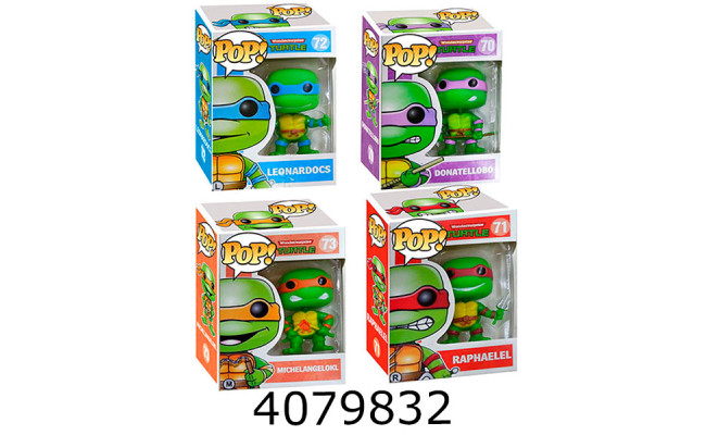 Герої Черепашки ніндзя 4 види в коробці 11*16*6 (120/60) A2200