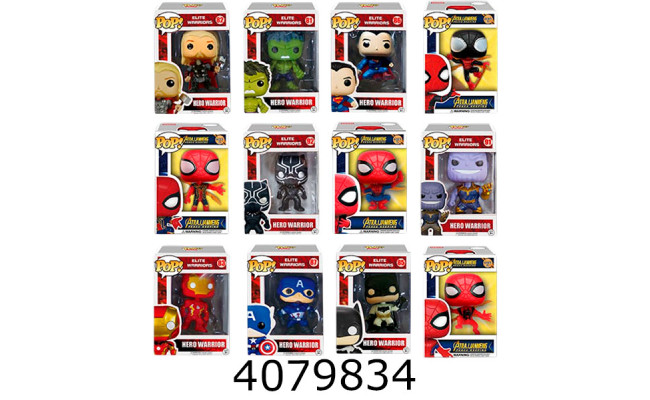 Герої Avengers 12 видів в коробці 11*16*6 (120/60) B831