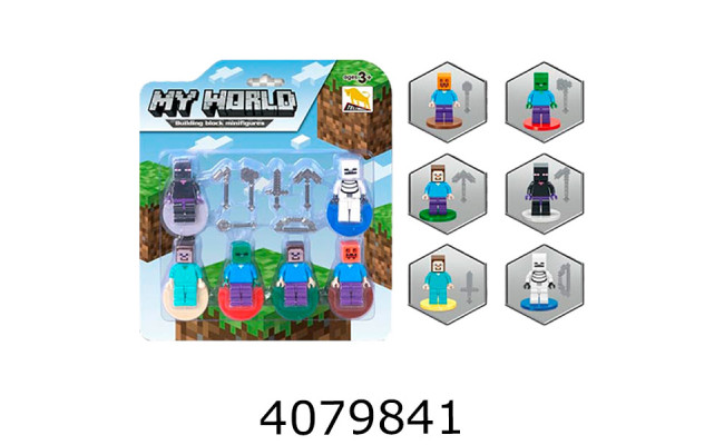 Герої Minecraft 6 видів в коробці 20*18 (66/132) TL8311-1