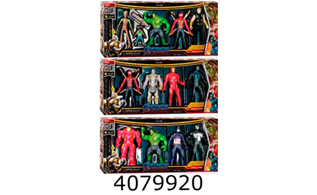 Герої Avengers 4шт 3 види в коробці 42*19*5см (24) XG-88004