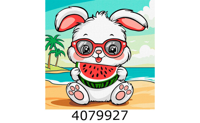 Картина по номерам 25*25см 