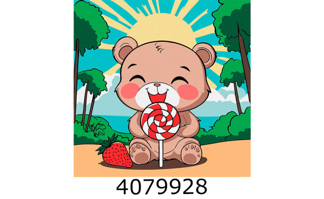 Картина по номерам 25*25см 