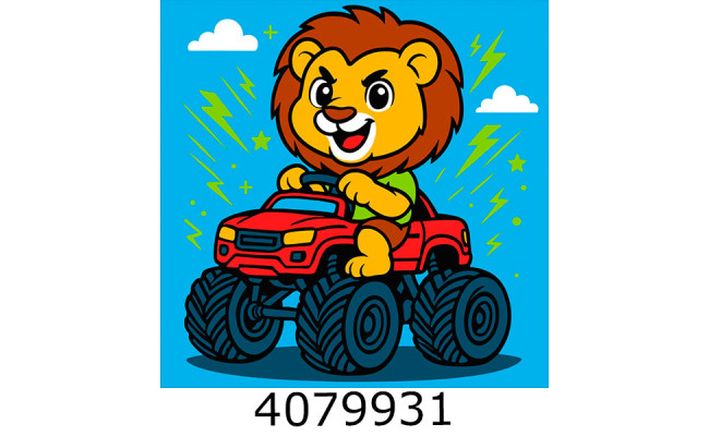 Картина по номерам 25*25см 