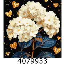 Картина по номерам 40*40см квіти 