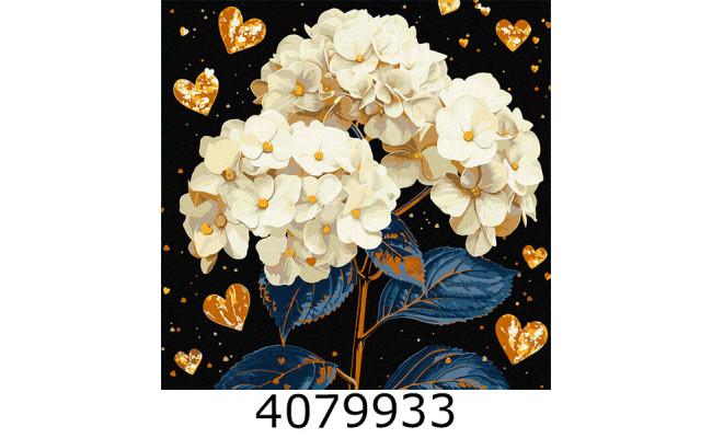 Картина по номерам 40*40см квіти 