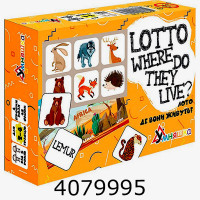 Гра Лото англ. Де вони живуть?/Lotto Where do they live?