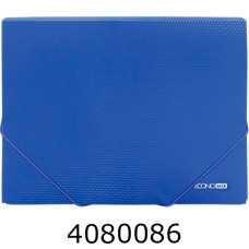 Папка на гумках пластик А4 Economix фактура 