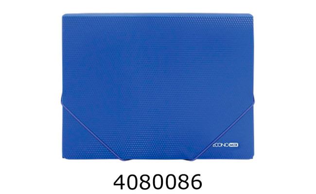 Папка на гумках пластик А4 Economix фактура 