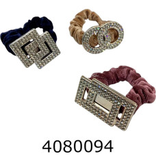 Резинка для волосся з прикрасою стрази ціна за 12 шт bb3136
