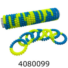 Резинка для волосся Пружинка 25 шт жовто-блакитна ціна за 25 шт bb848