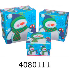 Коробка карт. для подарунків Новоорічна 3в1 W5352-1